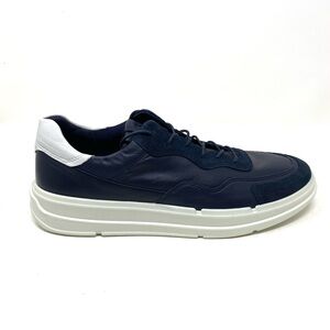 ECCO Soft X Leather Sneakers Shoes Navy